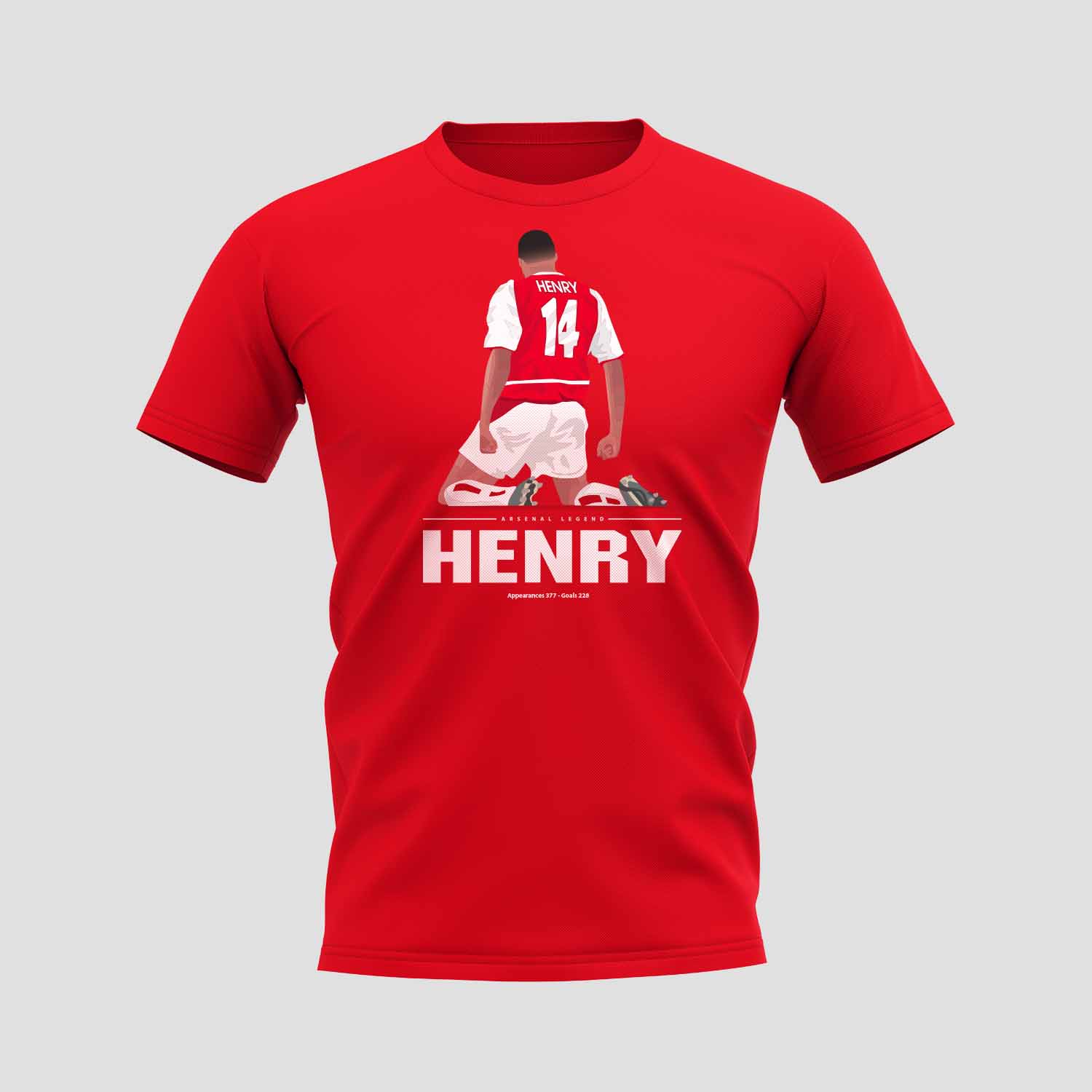 Thierry Henry Arsenal Hero T-shirt (red) [TSHIRTREDKIDS;TSHIRTRED] - $20.82  Teamzo.com