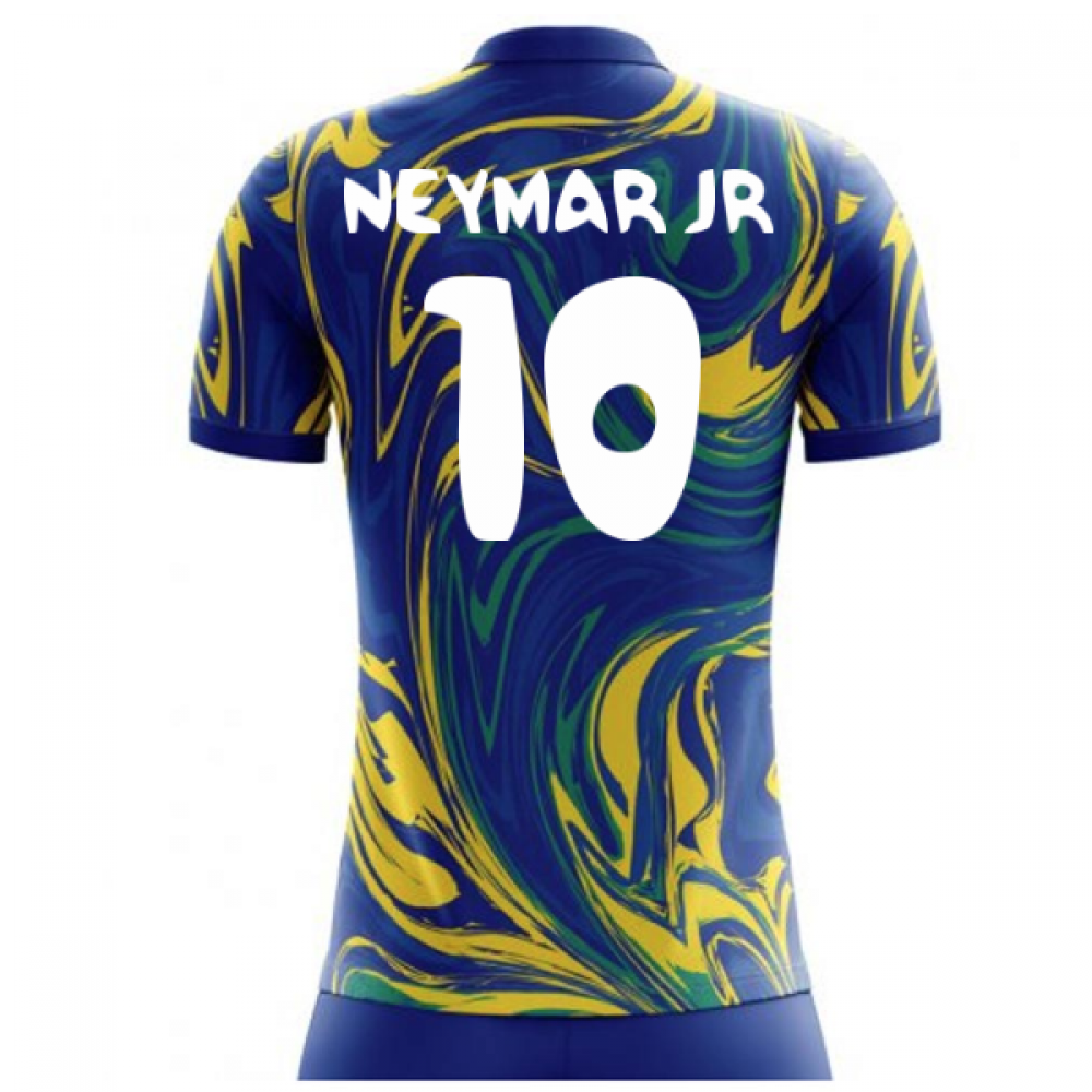 Neymar Jr Brazil Home Jersey for Kids Children Soccer Football Kits