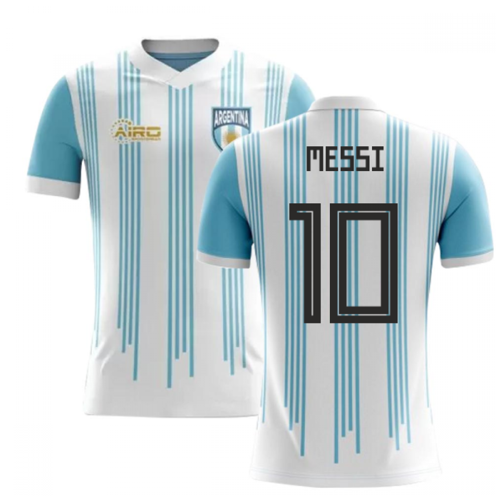 Argentina Home Kids Jersey With Messi - Talkfootball