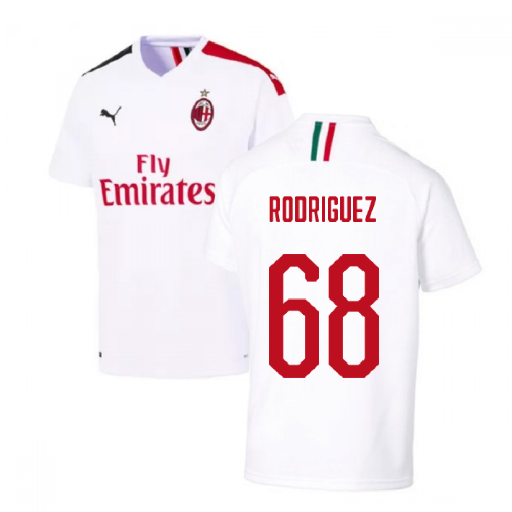 AC Milan No68 Rodriguez Away Soccer Club Jersey