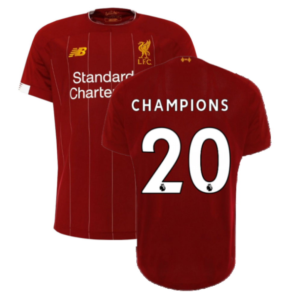 Liverpool champions 2020 sales shirt