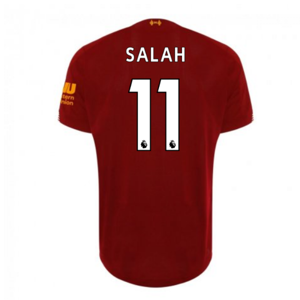 New Balance 2019-2020 Liverpool Home Football Shirt (Salah 11)