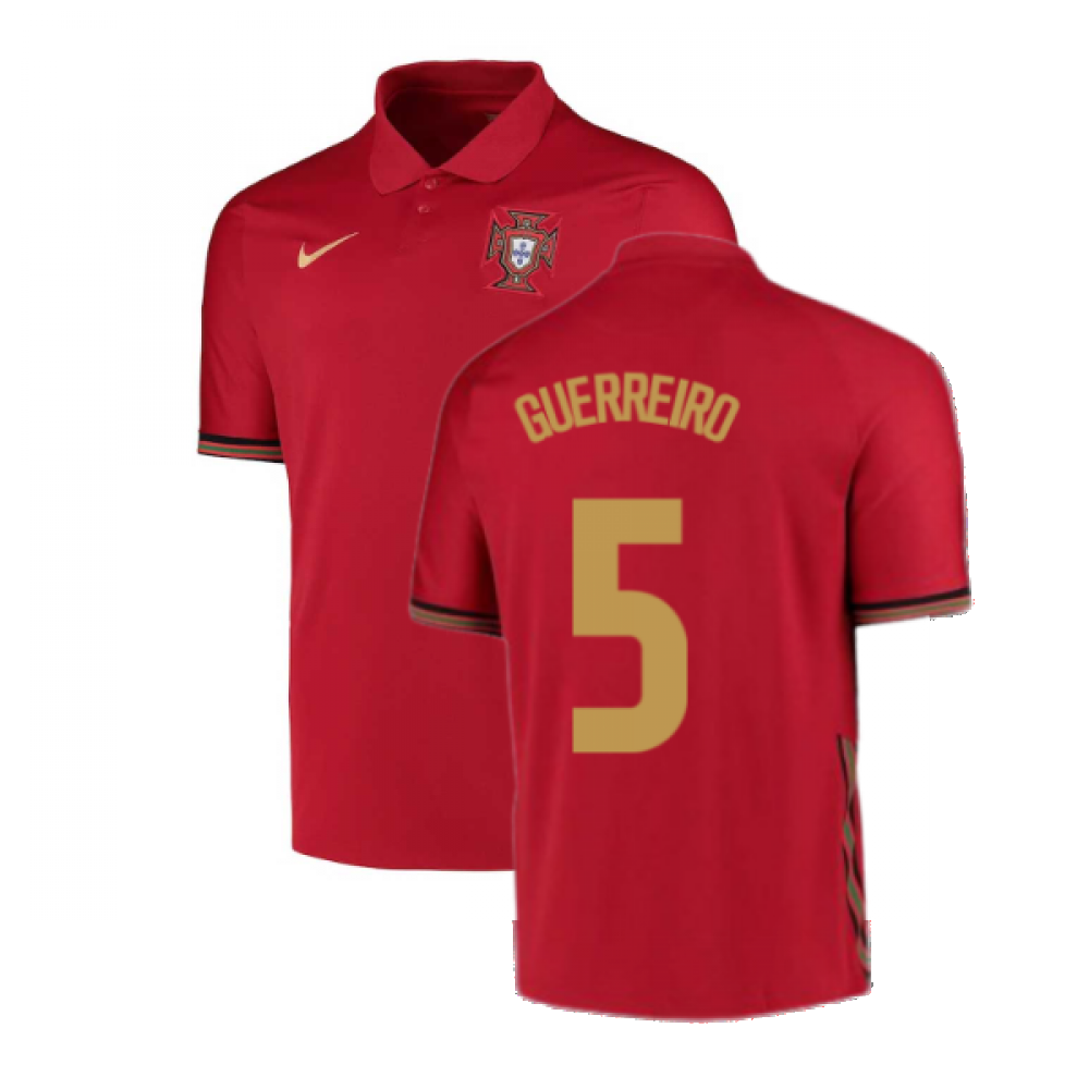 2020 2021 Portugal Home Nike Football Shirt GUERREIRO 5