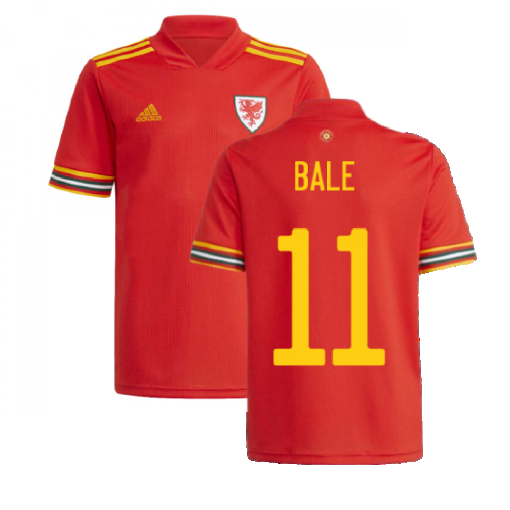 2020-2021 Wales Home Adidas Football Shirt (BALE 11) [FH8528