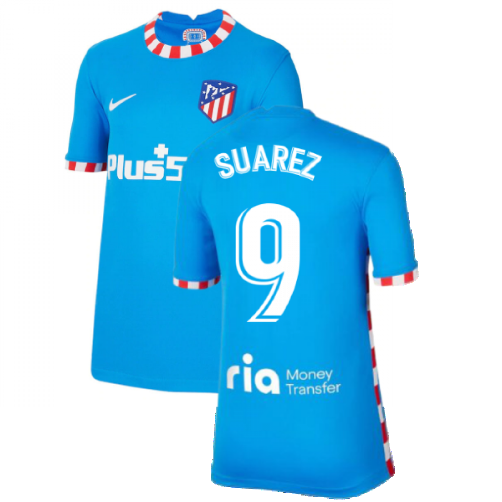 2021-2022 Atletico Madrid Home Shirt (Kids) (SUAREZ 9)