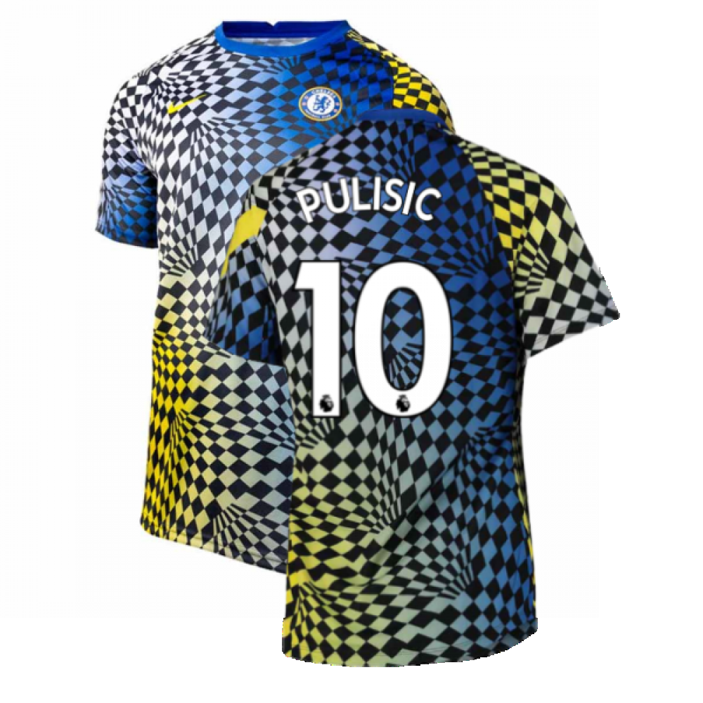 2021 2022 Chelsea Dry Pre Match Training Shirt Blue PULISIC 10 CW4872 409 227731 921.95kr Teamzo