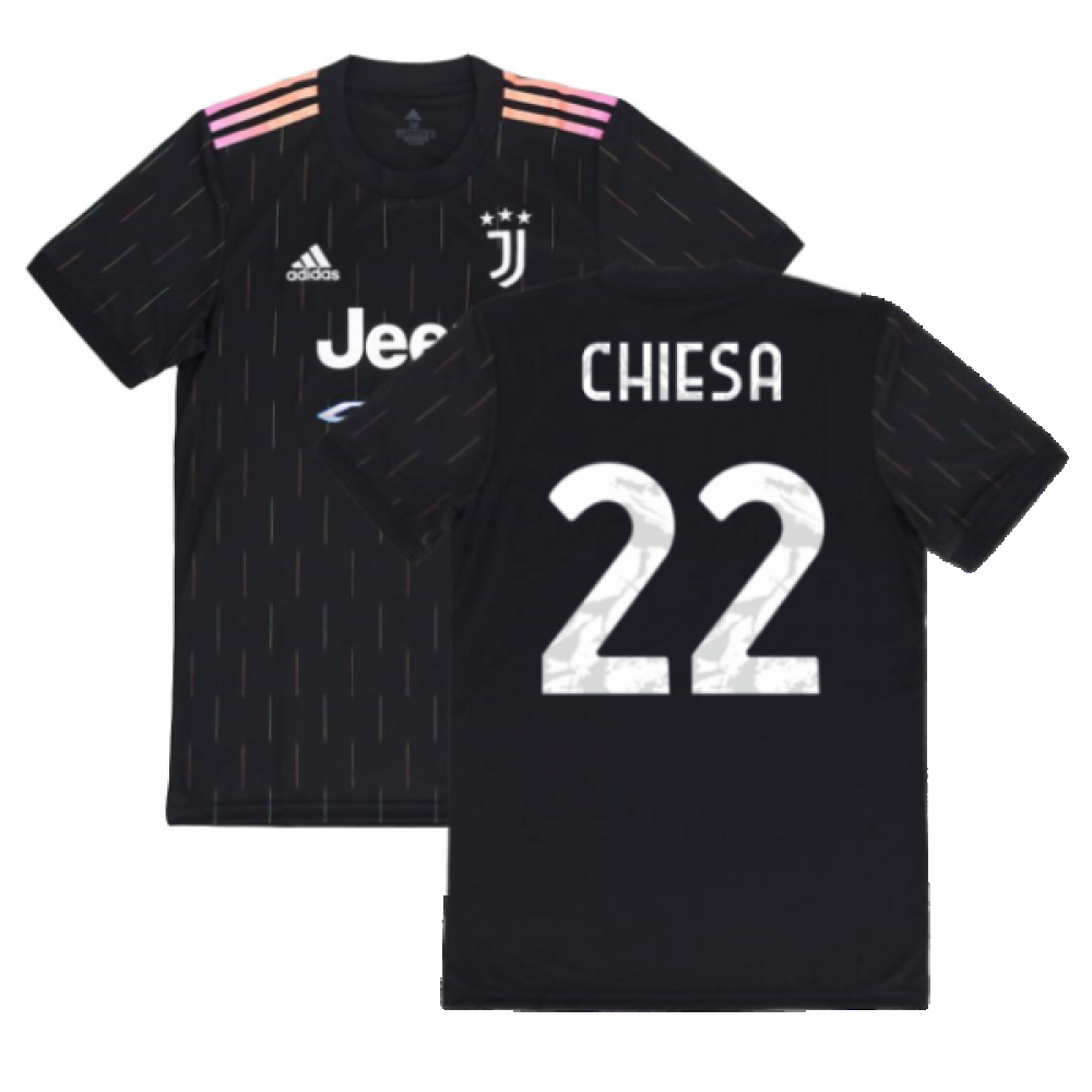 2021-22 Juventus Away Shirt Chiesa #22 - 6/10 - (L.Boys)