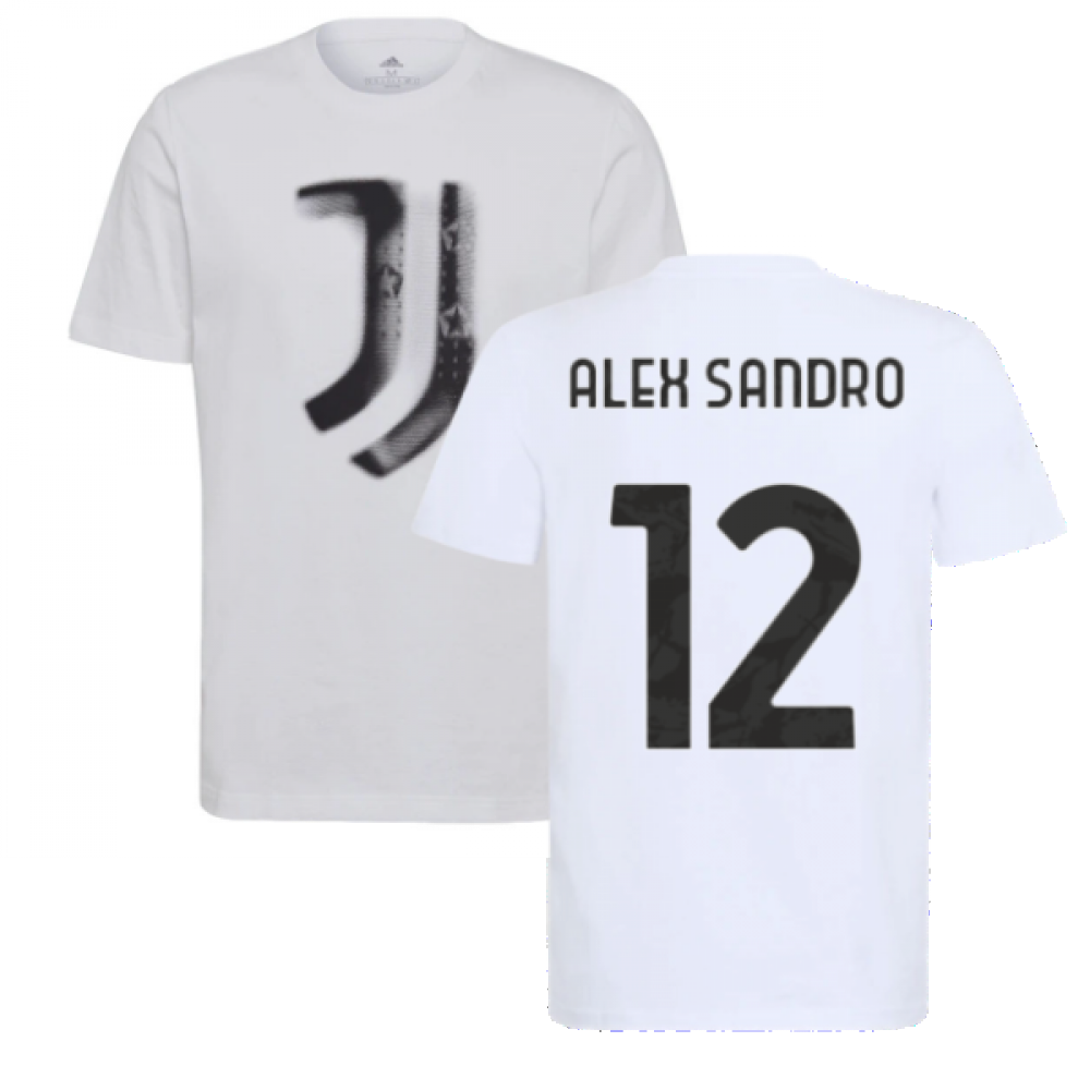 2021-2022 Juventus Training T-Shirt (White) (ALEX SANDRO 12)  [GR2907-215176] - $53.28 Teamzo.com