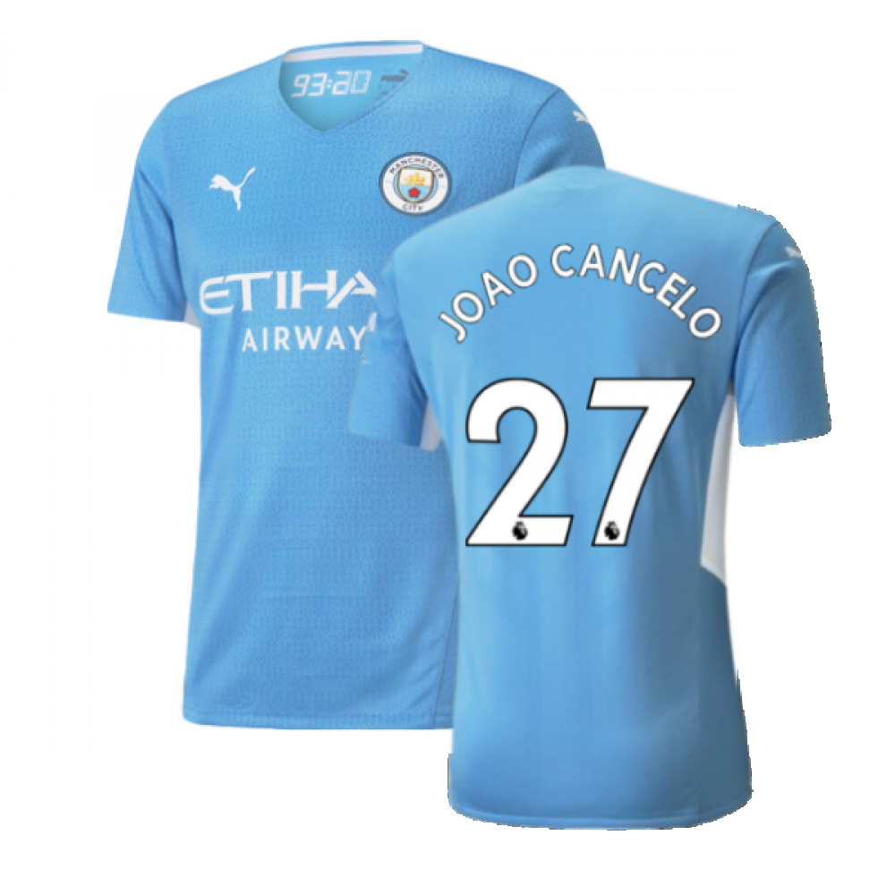 2021-2022 Man City Authentic Home Shirt (JOAO CANCELO 27