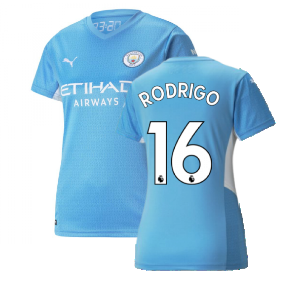 2021-2022 Man City Womens Home Shirt (RODRIGO 16) [75920801-220763