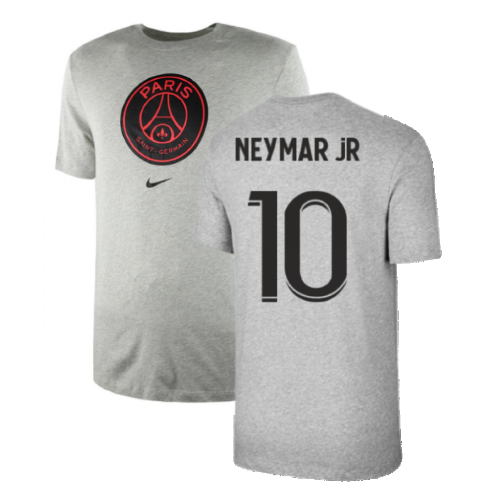 Football Jersey Paris saint Germain Grey Away jersey Neymar number