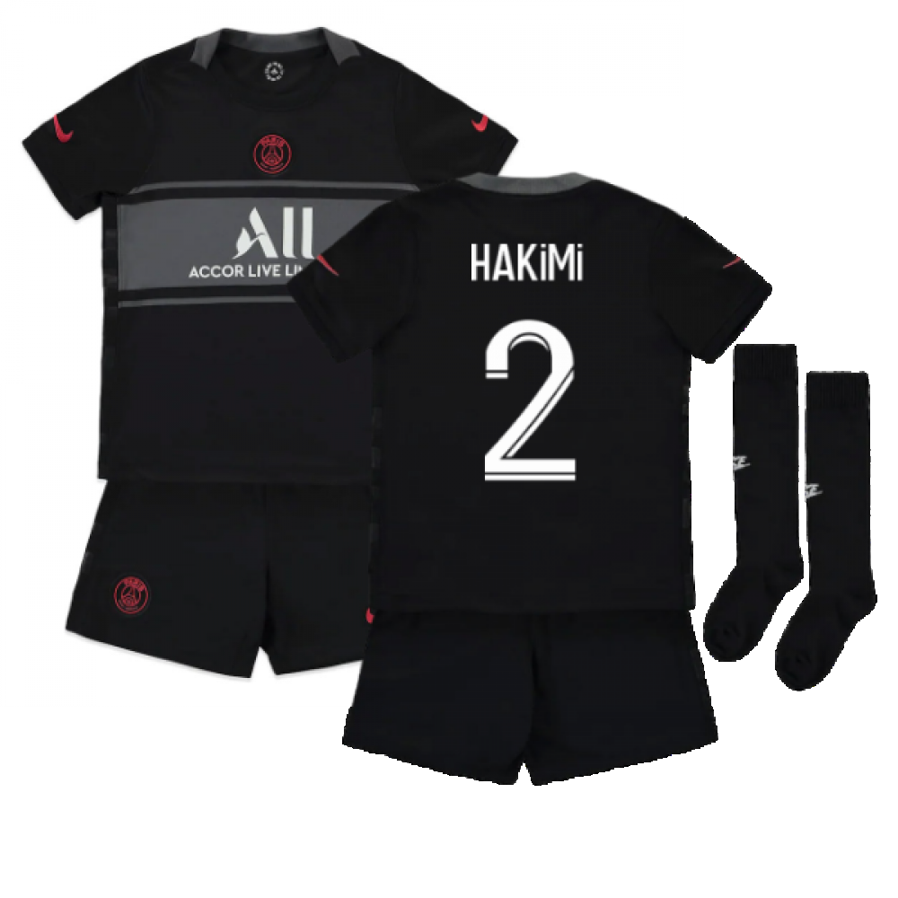 2021-2022 PSG Third Mini Kit (HAKIMI 2) [DB6259-011-268463] - $79.17  Teamzo.com