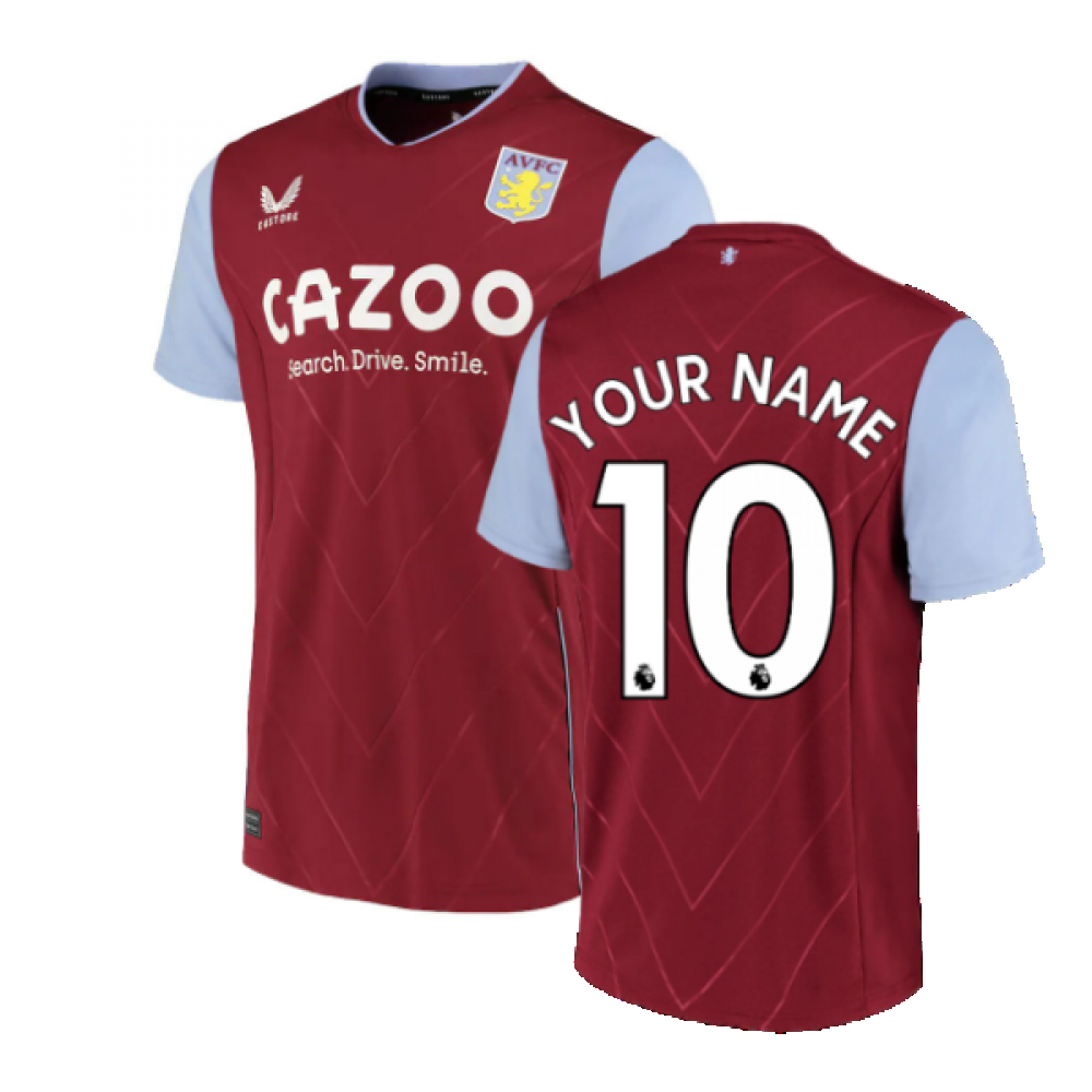 Aston Villa 2022-23 Hero Nameset and Number – Premier Shirt Printing