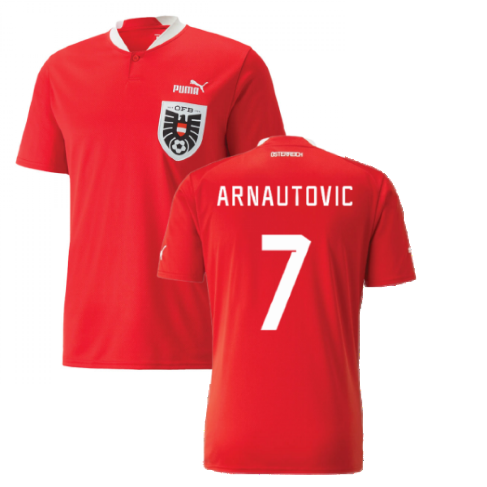 discount Austria #7 Arnautovic Red Home Soccer Country Jersey - Official  FIFA World Cup Qatar 2022™ football Jerseys