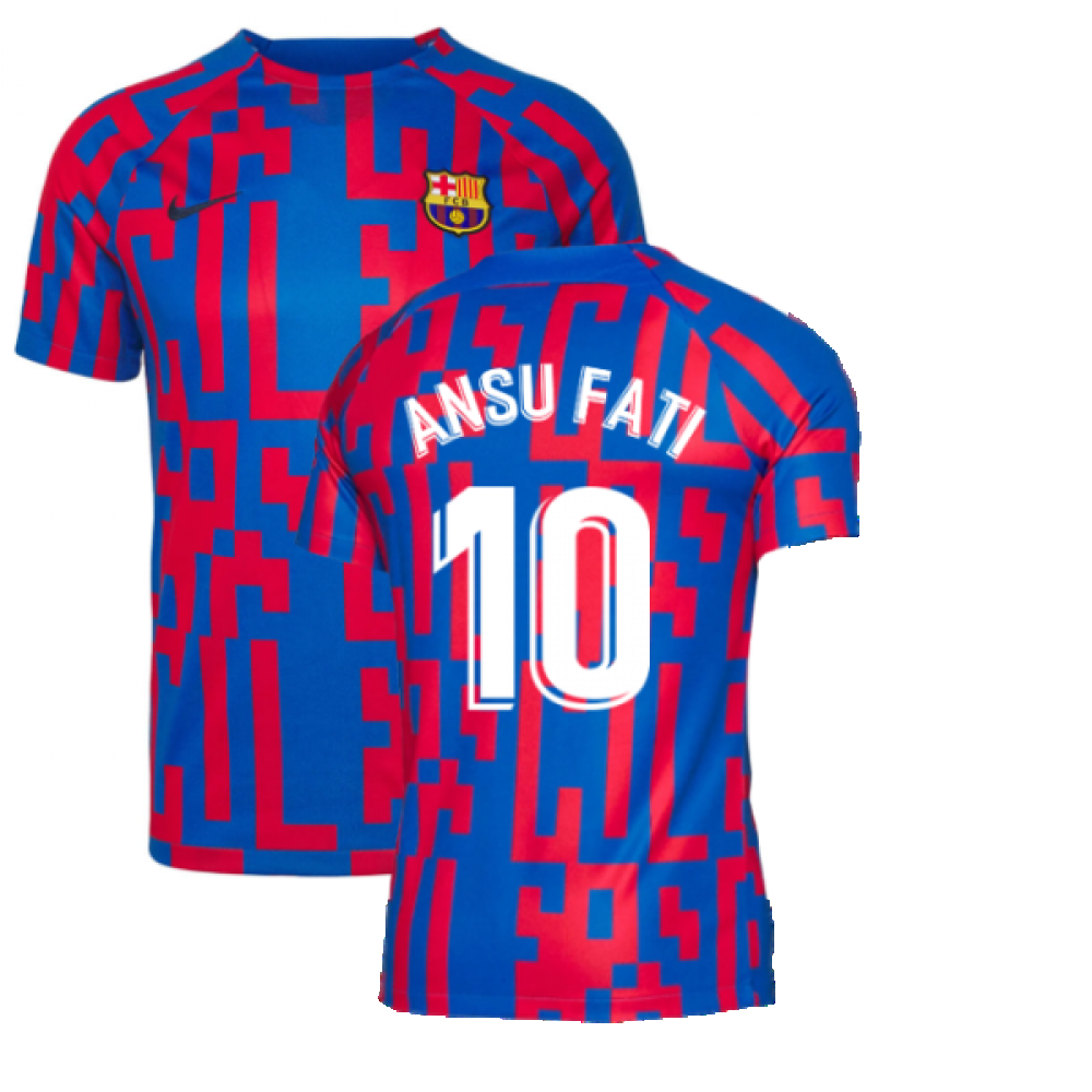 NIKE ANSU FATI FC BARCELONA LONG SLEEVE HOME JERSEY 2019/20