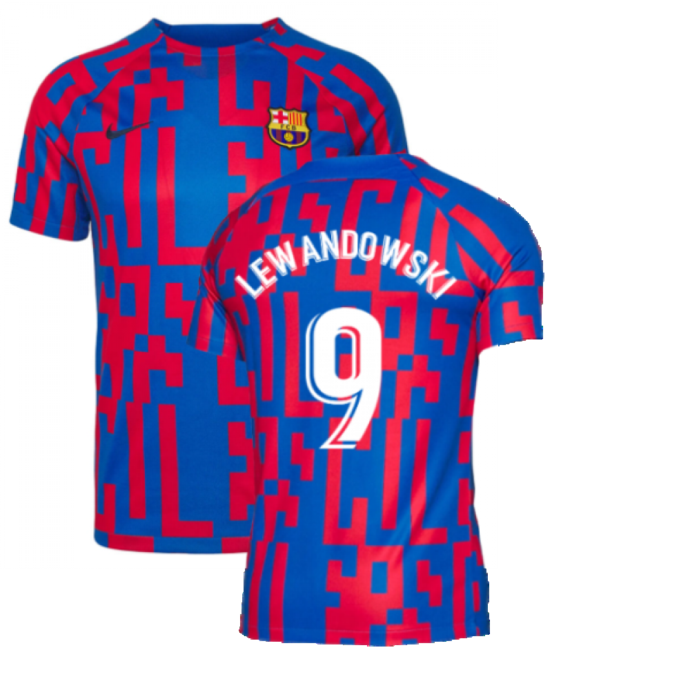 2022-2023 Barcelona Away Shirt (LEWANDOWSKI 9)