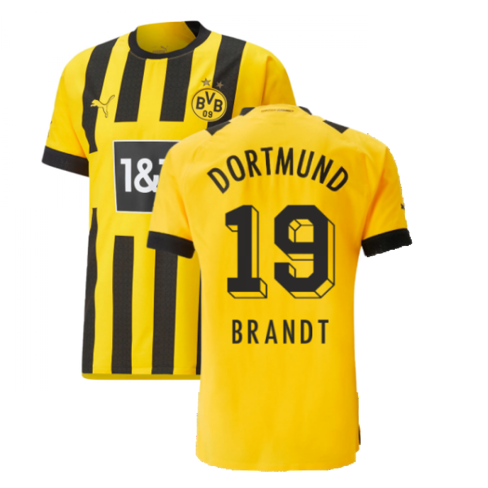 Puma Borussia Dortmund Home Brandt 19 Jersey 2022-2023