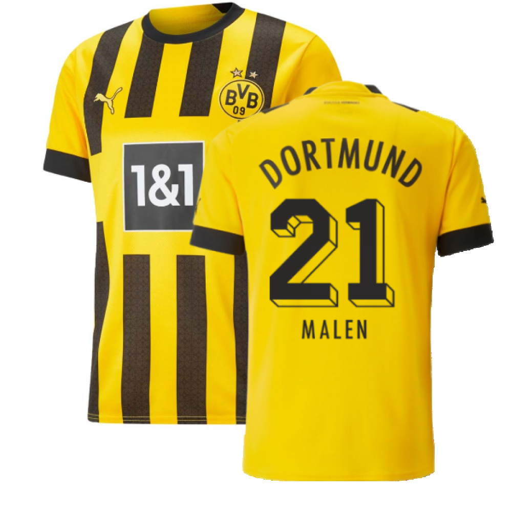 2022 2023 Borussia Dortmund Home Shirt MALEN 21 76588301 246978 97.15 Teamzo