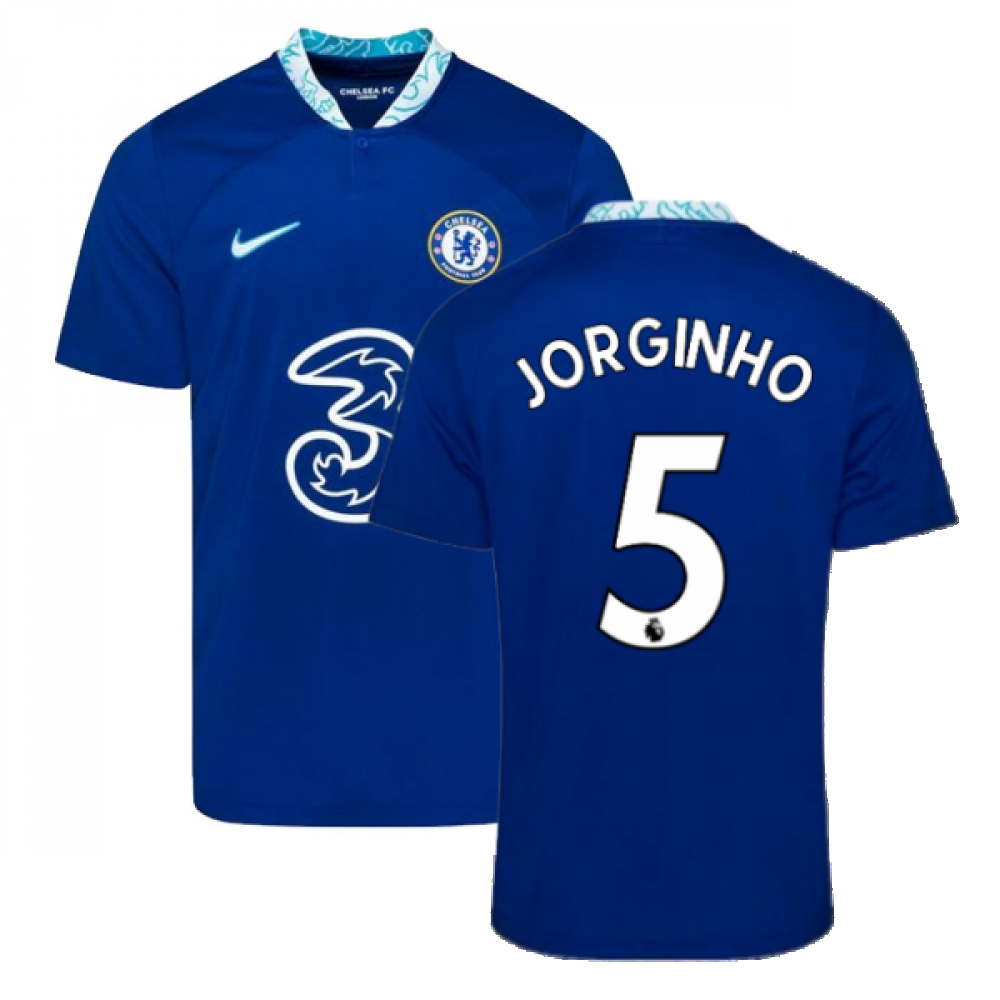 Nike 2022 2023 Chelsea Home Shirt Jorginho 5 by Teamzo