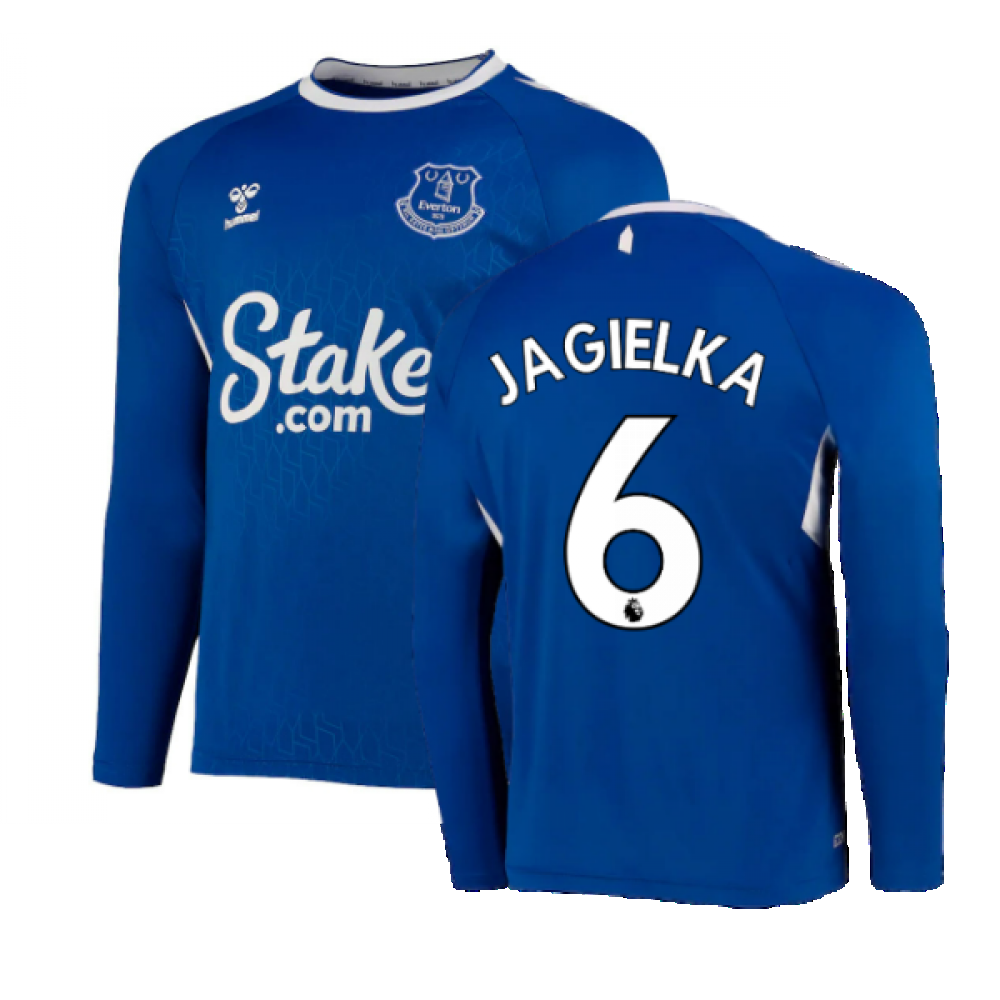 Everton No6 Jagielka Home Jersey