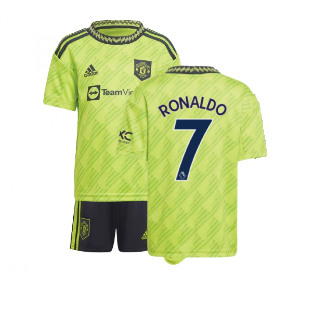 Buy Official 2022-2023 Man Utd Third Mini Kit (RONALDO 7)