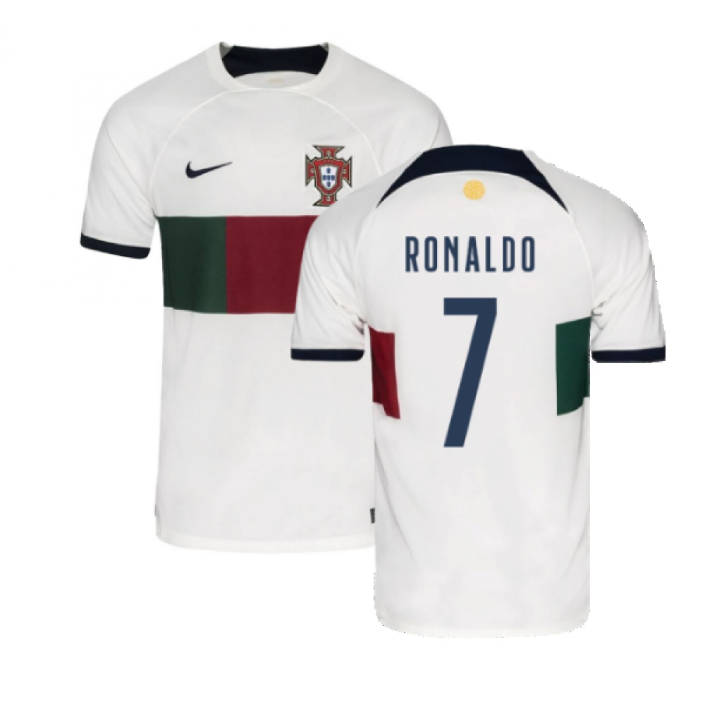 finekeys New Portugal Away Soccer Jersey World Cup 2022 Men Adult Ronaldo #7 L / Ronaldo #7