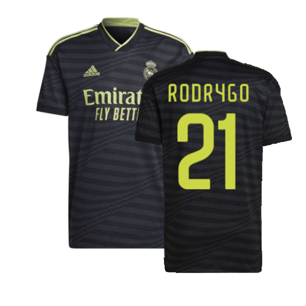 Adidas Real Madrid 2023 Third Jersey 21 Rodrygo