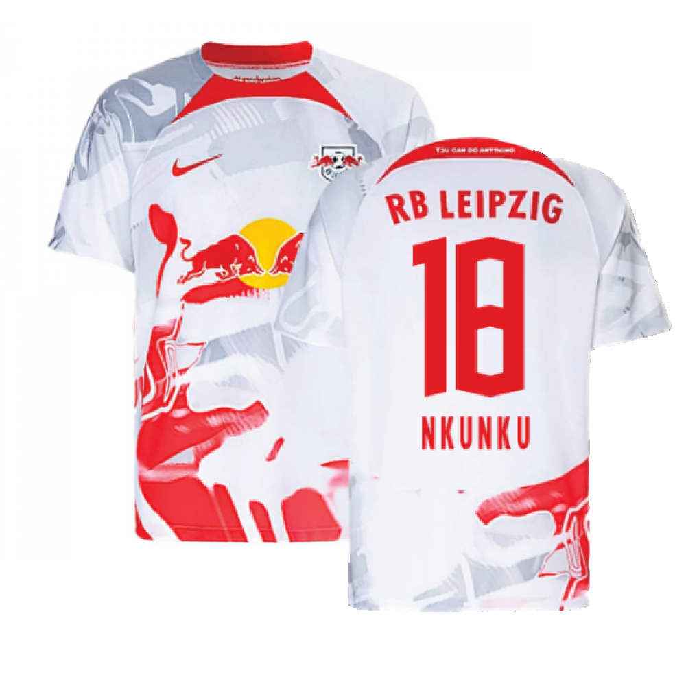 2021-2022 Red Bull Leipzig Home Shirt (White) (NKUNKU 18)  [CV7907-101-211385] - $116.34 Teamzo.com