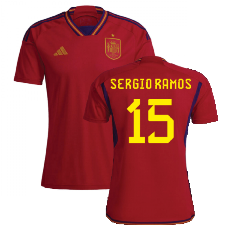 Sergio Ramos' authentic Spain jersey