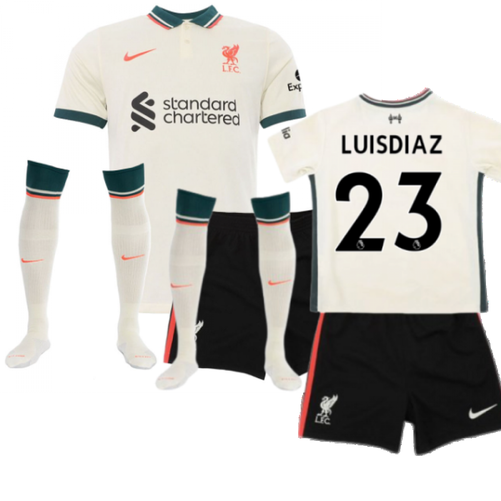 Nike Liverpool 2021-2022 Away Little Boys Mini Kit