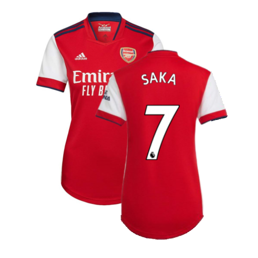 Arsenal 2021-2022 Home Shirt (Ladies) (SAKA 7) [GQ3249-221432] - S$144.81  Teamzo.com