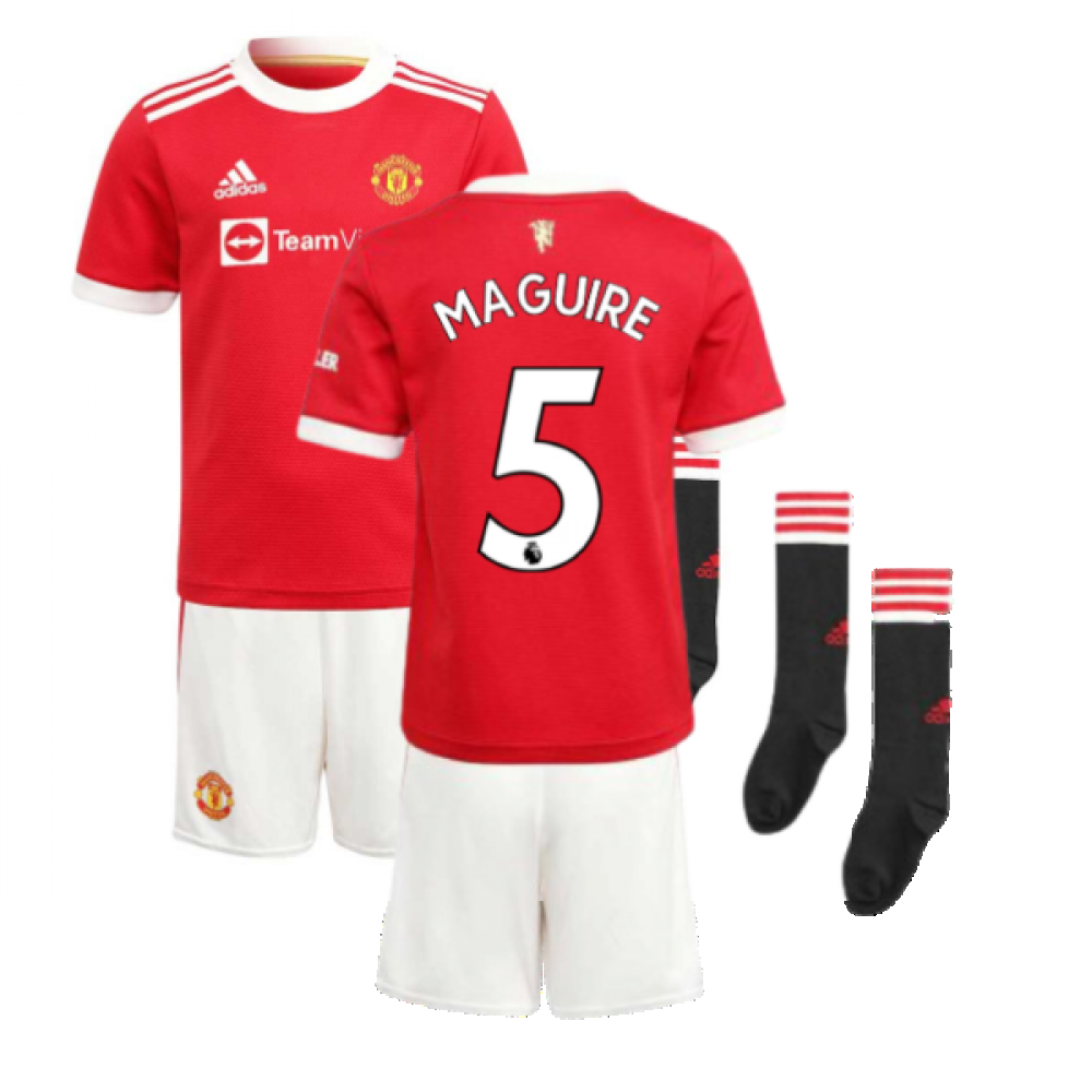 Adidas Manchester United Home Shirt 2021-22 with Maguire 5 Printing